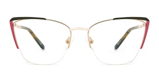 A4009 Abigil Cateye brown glasses