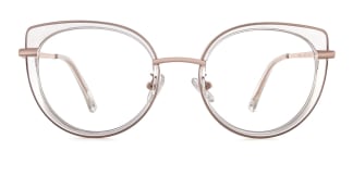 B610 Regan Cateye clear glasses