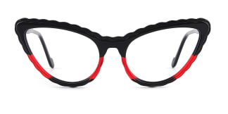 F2226 elsa Cateye black glasses