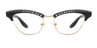 G0153 Amabel Cateye black glasses