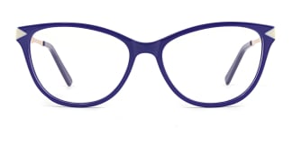 H0537 Sharon Rectangle blue glasses