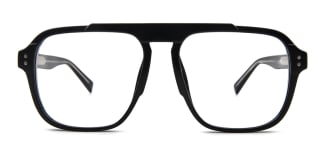 L3031 Reena Rectangle black glasses