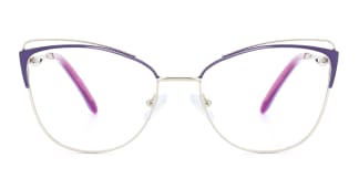 M0002 Pamila Cateye purple glasses