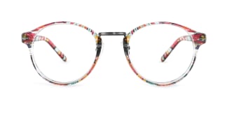 M046 Latanya Round floral glasses