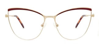 M1006 Alina Cateye red glasses