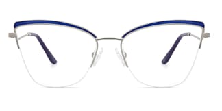 M1016 April Cateye blue glasses
