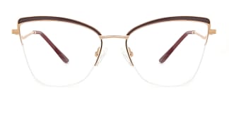M1016 April Cateye brown glasses