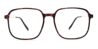 M6001 Nan Geometric tortoiseshell glasses