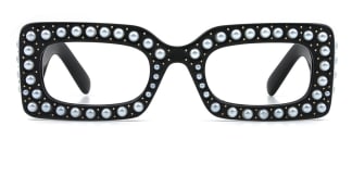 X0146 Deka Rectangle black glasses