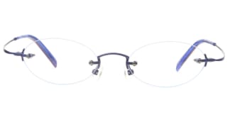 X7028 Nenote Oval blue glasses