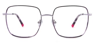 Y0064 vivianus Rectangle purple glasses
