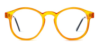 Z3185 Yadyra Round orange glasses