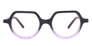 Z3304 Hellon Geometric purple glasses