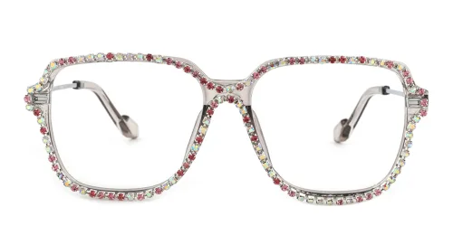 0076 Edward Rectangle grey glasses