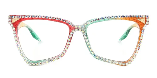 0081 Madras Cateye multicolor glasses