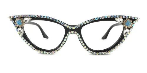 0083 Avila Cateye black glasses