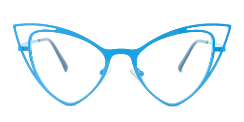 0089 Amaryllis Cateye blue glasses
