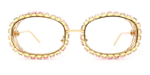 0094 Gustava Oval pink glasses