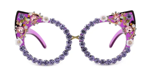 0098 Travis Cateye purple glasses