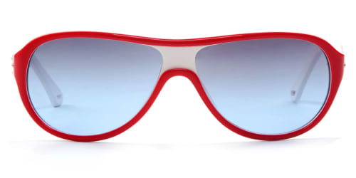 010 Meredith Oval red glasses