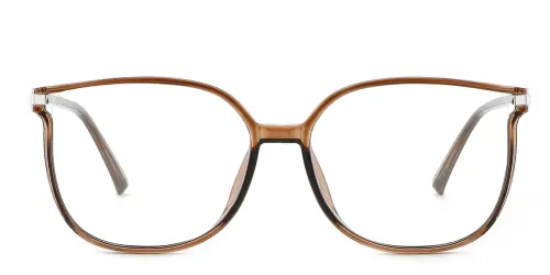 0102 Hecate Rectangle brown glasses