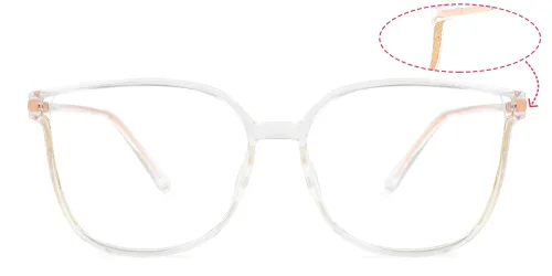 0102 Hecate Rectangle clear glasses