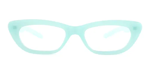 018 Odette Cateye green glasses