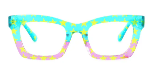023 Piper Rectangle green glasses