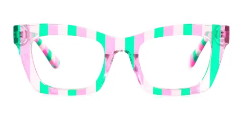 023 Piper Rectangle pink glasses