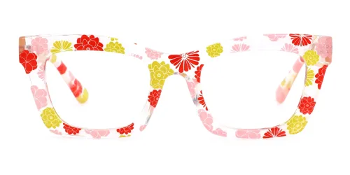 024 Yaritza Rectangle floral glasses
