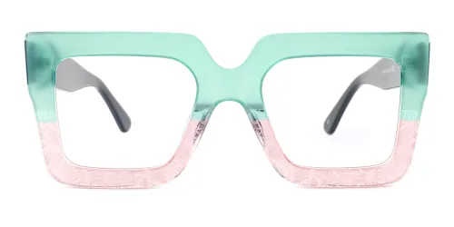 0306 Ophelia Rectangle green glasses