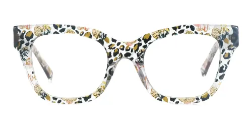 039 Nana Rectangle floral glasses