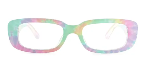 0471 Aracely Rectangle multicolor glasses