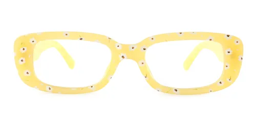 0471 Aracely Rectangle yellow glasses
