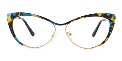 Floral Cateye Unique Gorgeous Spring Hinges Eyeglasses | WhereLight
