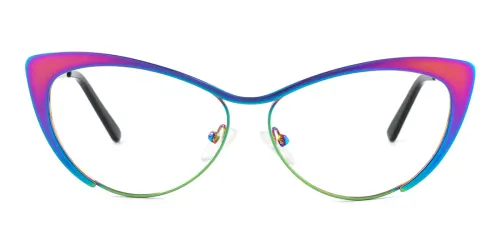 0751 Fifine Cateye green glasses
