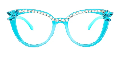 101 Flynn Cateye blue glasses