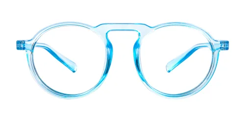 10111 Aisha Round blue glasses