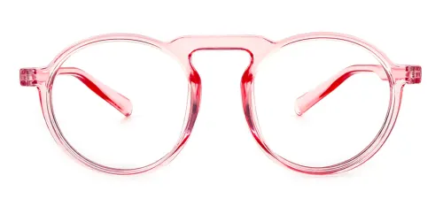 10111 Aisha Round pink glasses