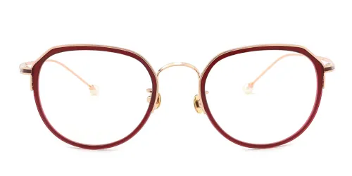 1021 Bianca Oval red glasses