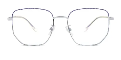 103001 Marcella Geometric blue glasses