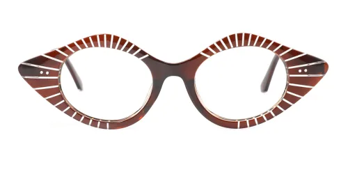 12112 Vera Cateye brown glasses