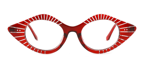 12112 Vera Cateye red glasses