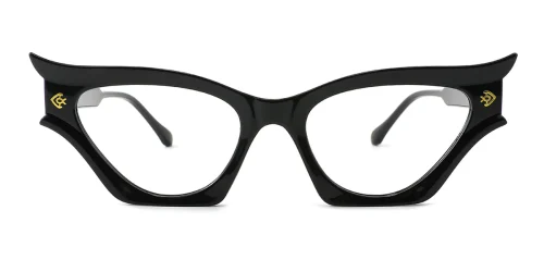 12125 Palms Cateye black glasses