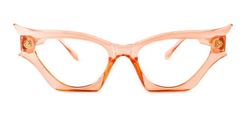 12125 Palms Cateye orange glasses