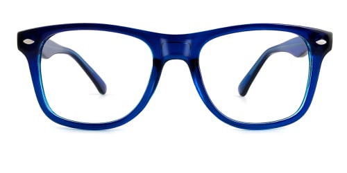 123 Amiel Rectangle blue glasses