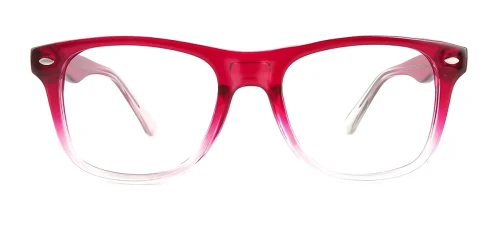 123 Amiel Oval red glasses