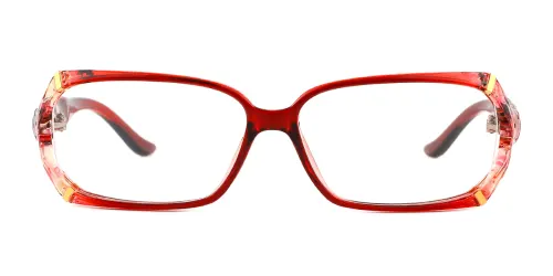 1242 Keisha Oval red glasses
