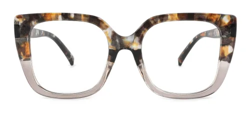 13056 Eco Rectangle brown glasses