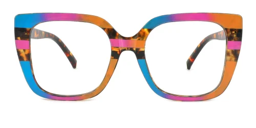 13056 Eco Rectangle,Geometric, multicolor glasses